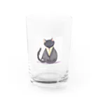 kgymのスーツ猫 Water Glass :front