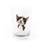 Bostoniaの子犬のハヌル Water Glass :front