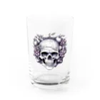 LCOMLのフルーツに囲まれたSKULL Water Glass :front