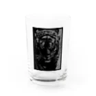 ヒノダイゴ　ｽﾗｯｼｭ切り絵のスラッシュ切り絵　虎 Water Glass :front