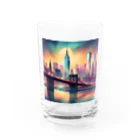 wloop01のニューヨークの幻想的風景のグッツ Water Glass :front