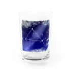 KafyRiruの雲の切れ間から覗く星 Water Glass :front