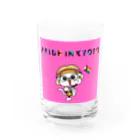 PRIDE in KYOTOのことにゃんpink Water Glass :front