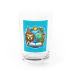 ワンダーワールド・ワンストップのライオンが楽しく学習 Water Glass :front