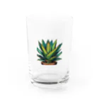 green artist のプランツパラダイスグリーンアガベ Water Glass :front