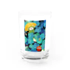 猫のミケランジェロのあっ!雨やんだ!グラス Water Glass :front