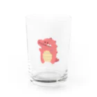 にくきゅう本舗のキョウリュウくん赤 Water Glass :front