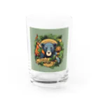 0413otoの動物たちのロゴマークグッズ Water Glass :front