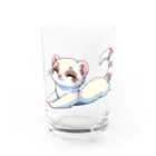 べっち©︎ののんびりフェレットちゃん🐾 Water Glass :front