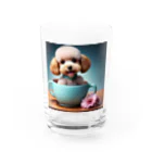 Công ty tròn quây quâyのティーカッププードルのプー太 Water Glass :front