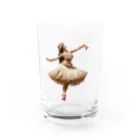 BEOQUのフラを踊る女性 Water Glass :front