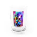 AI・デザインが好きな人のカラフルポップ　サバイバル Water Glass :front