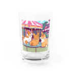 Cute dogsのI love my dogs Water Glass :front