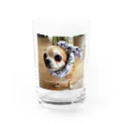 いぬさん、ねこさん、よろこんで！のuchino シリーズ　（おいぬさま） Water Glass :front