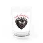 Love and peace to allの鉄の心臓が欲しい Water Glass :front