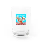 コーギーブレッド（もこもこーぎー）のmerupal Water Glass :front