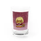 みゆ左衛門のサンタさんのお手伝い Water Glass :front