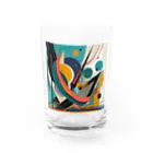 のんびりアート工房のガラクタアート風 Water Glass :front