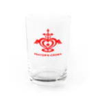 PRAYER'S CROWNの赤ロゴ　PRAYER'S CROWN Water Glass :front