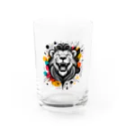 リトルスター・クローゼットの#laughing animal art Water Glass :front