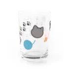 かぎしっぽの猫柄 Water Glass :front