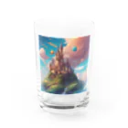 G7のショップの幻想の楽園  Fantasy Haven Castle Water Glass :front