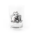 Kalytero グッズ制作部のPCクラッシャー猫 Water Glass :front