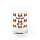 Mrs.Bean/ミセスビーンのNO KANI  NO LIFE Water Glass :front