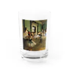 名画館のドガ「バレエ教室」　エドガー・ドガの絵画（ダンス教室）【名画】踊り子シリーズ Water Glass :front