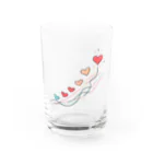 終わらない夢🌈の軽やかに舞うハート🩷 Water Glass :front