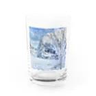 白銀屋の美しい冬の景色 Water Glass :front