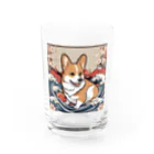 ただjapaneseなだけ🙌の絵巻の犬小町 2 Water Glass :front