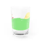 とんばぼ商店のメロンソーダのうみ Water Glass :front