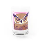 OWIの幸運ふくろうグッズ Water Glass :front