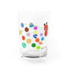 クレヨン工房の宇宙泥棒 Water Glass :front