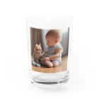 iramaraseのねこ赤 Water Glass :front