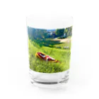 化けわらじ工房のおひるね化けわらじ Water Glass :front