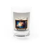 yumena_のテレビの中の宇宙 Water Glass :front