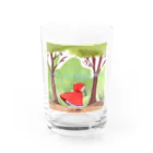 petitringo -プチリンゴ-のおばあさんのお家へ向かう赤ずきんちゃん Water Glass :front