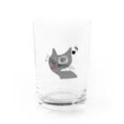 ご当地妖怪雑貨屋 鶴屋もののけ堂 SUZURI店の山猫ちゃん Water Glass :front