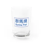 ZEUSJAPANの群馬県 Water Glass :front