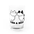 兄弟ねこのジーノとベーネの兄弟ねこのぽってりボディ Water Glass :front