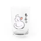 KUTSUYAのチラチラするチンチラ Water Glass :front