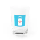 miyUSHIのmiyUSHI牛乳瓶BLUE Water Glass :front