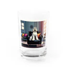 シャ・リオンのシャ・リオン（アフガンハウンド） Water Glass :front