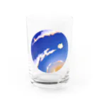 宝積空煌@あとりえ夜空の【ひつじのゆめ】星になったしろ Water Glass :front