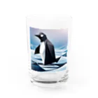 Hamatsukiのペンギン（折り紙風） Water Glass :front