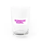 BIRDIE_GIRLのバーディーガールロゴ Water Glass :front