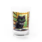 yoiyononakaの図書室の黒猫02 Water Glass :front