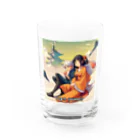 AI美女王国のドット絵ひまりちゃん Water Glass :front